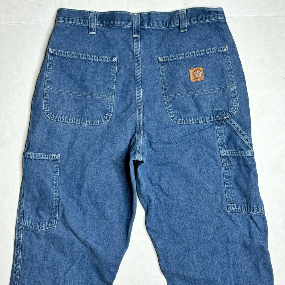 Carhartt B13 HDK Carpenter Dungaree Fit Denim Blue Work Jeans